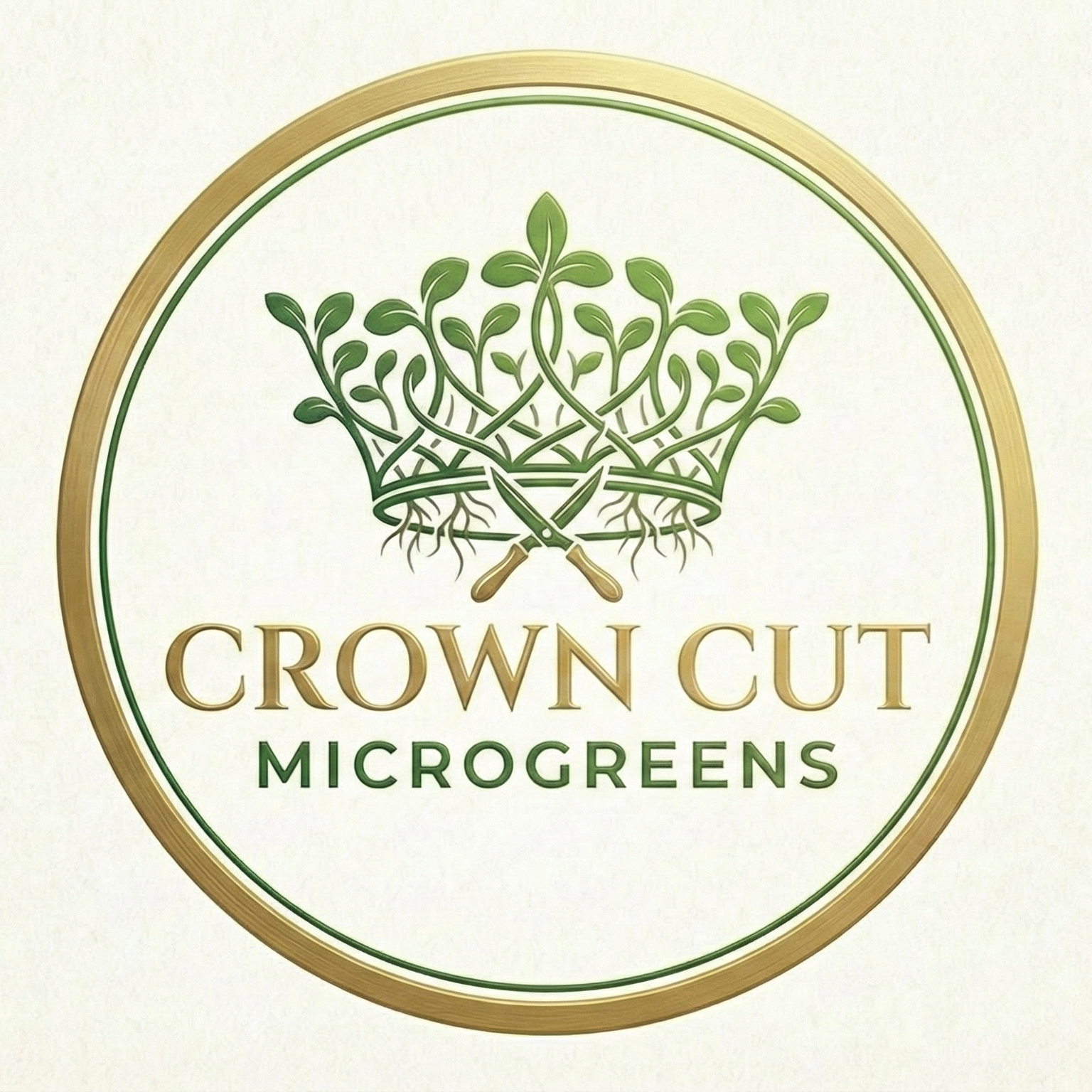 Crown Cut Microgreens Logo
